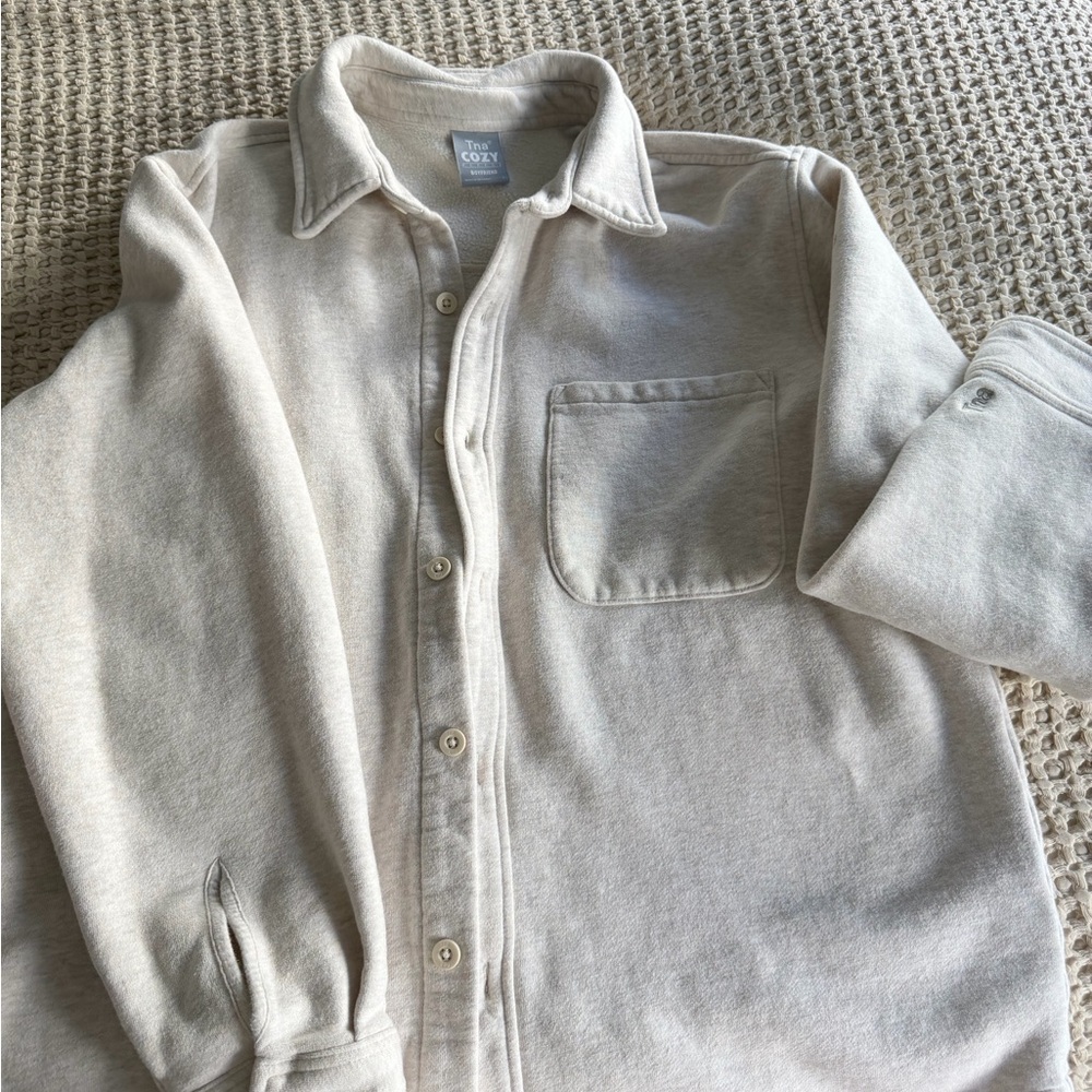 TNA Light Beige Shirt Jacket